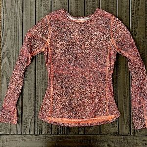 Nike reflective long sleeve dri fit running shirt